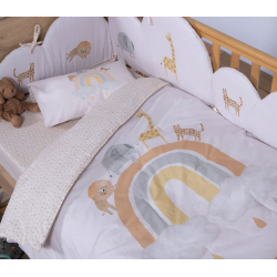 Κουβερλί κούνιας Nef-Nef Homeware Jungle In Motion 110x140 cm