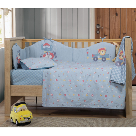 Σεντόνια κούνιας 3τμχ Nef-Nef Homeware Super Boy