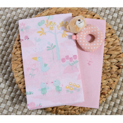 Σεντόνια λίκνου 2τμχ Nef-Nef Homeware Spring Hapiness