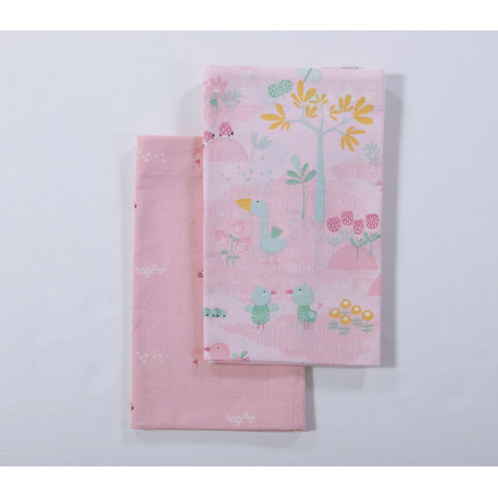 Σεντόνια λίκνου 2τμχ Nef-Nef Homeware Spring Hapiness