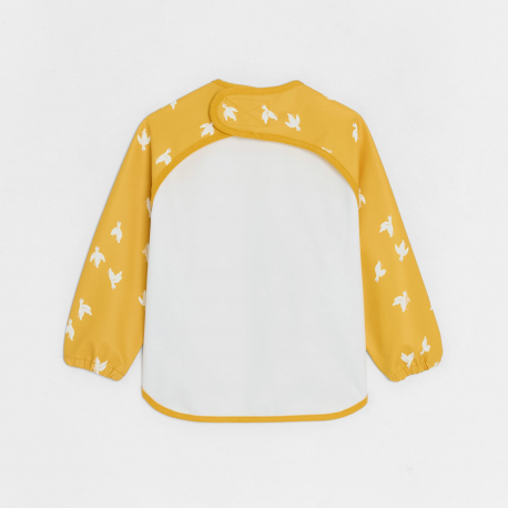 Obaibi Ποδιά δραστηριοτήτων με τυπωμένα μοτίφ χήνας κίτρινη για μωρά αγοράκια