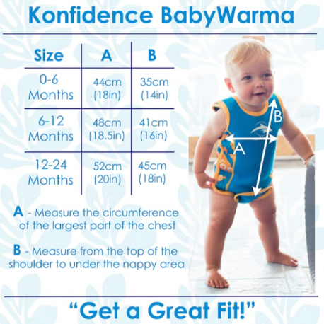 Ισοθερμικό φορμάκι - μαγιό Konfidence™ Babywarma™ Clownfish 6-12 μηνών