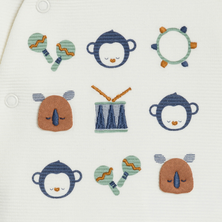 Obaibi Φορμάκι ύπνου από κοτλέ βελούδο, ζωάκια, για μωρά αγοράκια