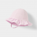 Obaibi Chapeau de soleil reversible rose bebe fille