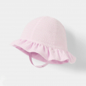 Obaibi Chapeau de soleil reversible rose bebe fille