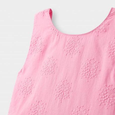 Okaidi Robe rose brodee fille