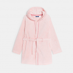 Okaidi Ρόμπα με κουκούλα από χοντρό φλις ροζ για κορίτσια