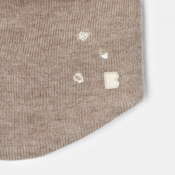 Obaibi Λαιμός πλεκτός επενδεδυμένος με μαλακή οικολογική γούνα για μωρά κοριτσάκια