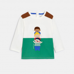 Obaibi Μπλούζα μακρυμάνικη πράσινη, για μωρά αγοράκια