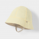 Obaibi Chapeau de soleil reversible beige bebe garcon