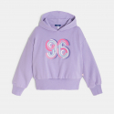 Okaidi Sweat a capuche brode mauve fille