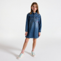 Okaidi Robe denim bleu Fille