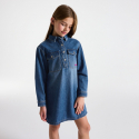 Okaidi Robe denim bleu Fille