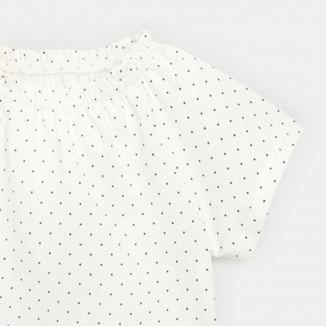 Obaibi Μπλούζα με ελαστικό γιακά κίτρινη για μωρά κοριτσάκια