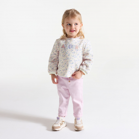 Obaibi Φούτερ από χνουδωτό ύφασμα με τυπωμένα σχέδια για μωρά κοριτσάκια