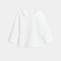 Obaibi Μπλούζα με μικρό στρογγυλό γιακαδάκι  για μωρά κοριτσάκια