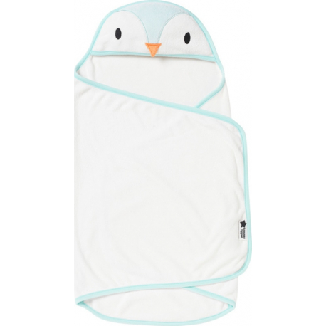 Πετσέτα με κουκούλα Τommee tippee Percy the Penguin Swaddle Dry 0-6 μηνών