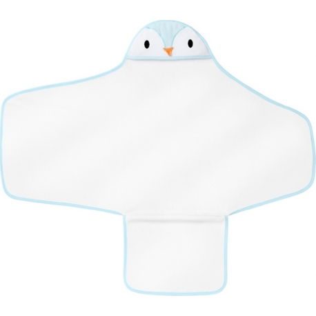 Πετσέτα με κουκούλα Τommee tippee Percy the Penguin Swaddle Dry 0-6 μηνών