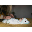 Πετσέτα με κουκούλα Τommee tippee Percy the Penguin Swaddle Dry 0-6 μηνών