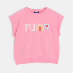 Okaidi Μπλούζα κοντομάνικη, ροζ για κορίτσια