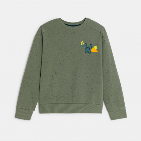 Okaidi Φούτερ με στικτή όψη εκρού για αγόρια