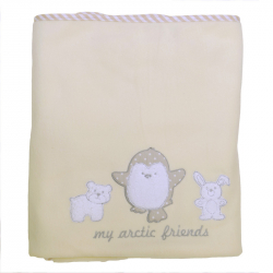 Κουβέρτα fleece κούνιας Baby Star Arctic Friends 100 x 150 cm