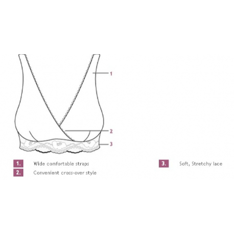 Σουτιέν θηλασμού Carriwell Nursing Bra L