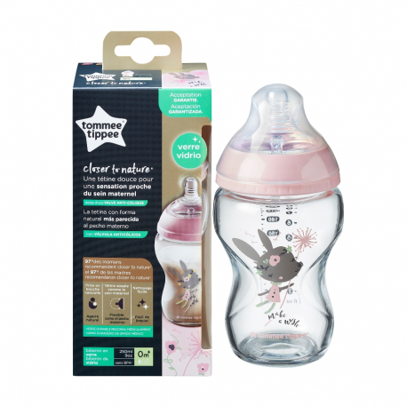 Μπιμπερό Tommee Tippee Closer to nature αργής ροής 250ml 0m+ (1τμχ)