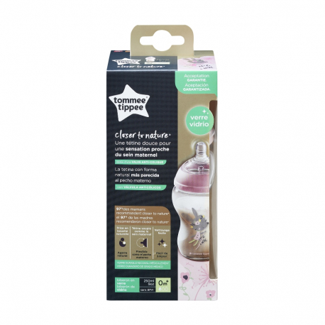 Μπιμπερό Tommee Tippee Closer to nature αργής ροής 250ml 0m+ (1τμχ)