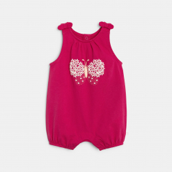 Obaibi Φορμάκι κοντό με πεταλούδα, ροζ για μωρά κοριτσάκια