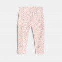 Obaibi Legging orange imprime fleuri bebe fille