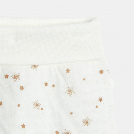 Obaibi Σύνολο από 3 βαμβακερά κομμάτια αστέρια λευκό για νεογέννητα αγοράκια