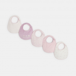 Obaibi Lot de bavoirs roses imprime fleuri bebe fille