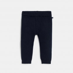 Obaibi Κολάν πλεκτό από μελανζέ νήμα μπλε για μωρά κοριτσάκια