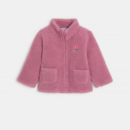 Obaibi Σακάκι από φλις ροζ για κορίτσια