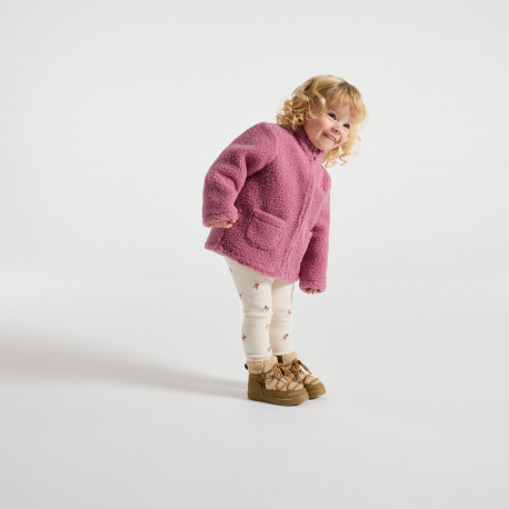 Obaibi Σακάκι από φλις ροζ για κορίτσια