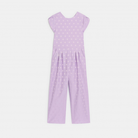 Okaidi Combinaison a pois violette Fille