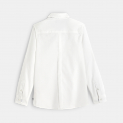 Okaidi Πουκάμισο Oxford με γιακά σε αμερικανικό στιλ, λευκό για αγόρια