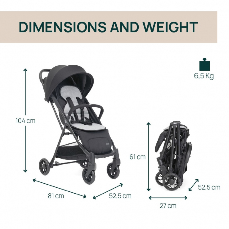 Καρότσι Chicco Taormina Charcoal