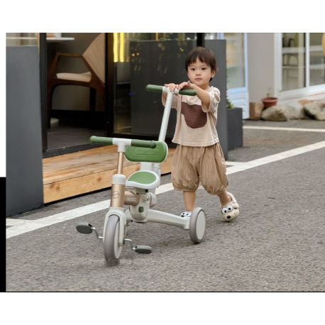 Τρίκυκλο και ποδήλατο ισορροπίας Lecoco® Walker S3 Πράσινο