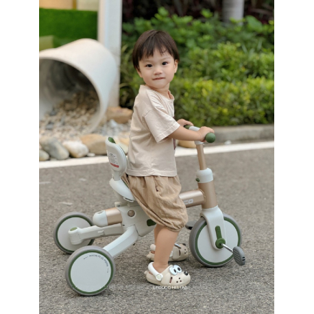Τρίκυκλο και ποδήλατο ισορροπίας Lecoco® Walker S3 Πράσινο