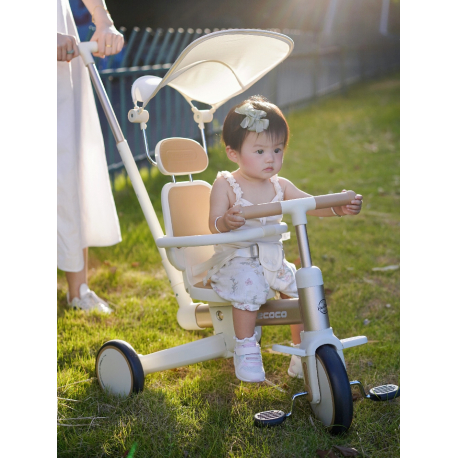 Τρίκυκλο ποδήλατο Lecoco® Walker S3max με δακτύλιο ασφαλείας Καφέ