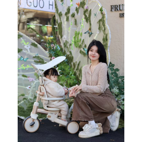 Τρίκυκλο ποδήλατο Lecoco® Walker S3max με δακτύλιο ασφαλείας Καφέ