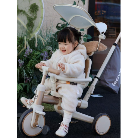 Τρίκυκλο ποδήλατο Lecoco® Walker S3max με δακτύλιο ασφαλείας Καφέ