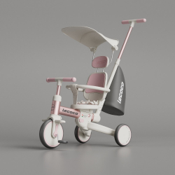 Τρίκυκλο ποδήλατο Lecoco® Walker S3max με δακτύλιο ασφαλείας Ροζ