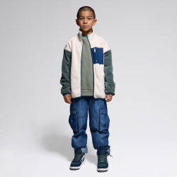 Okaidi Σακάκι από χοντρό φλις μπεζ για αγόρια