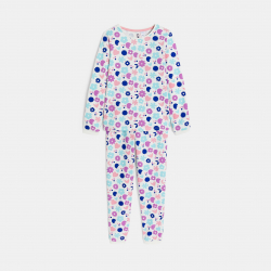 Okaidi Πιτζάμα 2 τεμαχίων από χνουδωτό ύφασμα φλοράλ, ροζ για κορίτσια