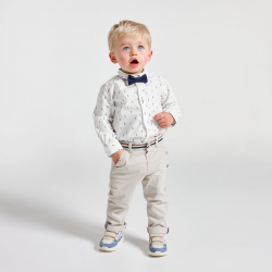 Obaibi Chemise blanche bebe garcon