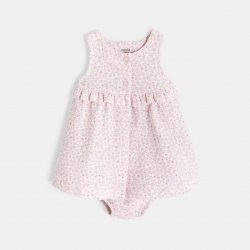 Obaibi Robe imprimee fleurie rose bebe fille