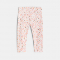 Obaibi Legging orange imprime fleuri bebe fille